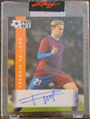 Frenkie de Jong [Orange] Soccer Cards 2022 Pro Set Autographs Prices