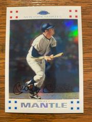 Mickey Mantle [White Refractor] #4 Baseball Cards 2007 Topps Chrome Prices