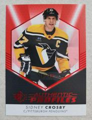 Sidney Crosby [Red] Hockey Cards 2022 SP Authentic Profiles Prices
