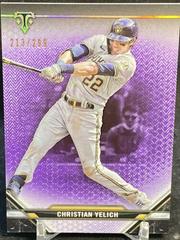 Christian Yelich [Amethyst] #15 Baseball Cards 2021 Topps Triple Threads Prices
