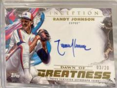 Randy Johnson #IDG-RJ Baseball Cards 2023 Topps Inception Dawn of Greatness Autographs Prices