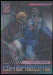 Anthony Edwards #15 Basketball Cards 2022 Panini Donruss Elite Dimensions Prices