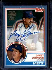 Davey Johnson [Blue] Baseball Cards 2022 Topps Archives 1983 Fan Favorites Autographs Prices