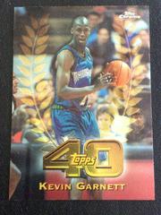 Kevin Garnett Basketball Cards 1997 Topps Chrome Topps 40 Prices