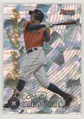 Carlos Correa [Atomic Refractor] Baseball Cards 2017 Bowman's Best 1997 Cuts Prices