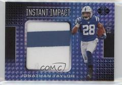 Jonathan Taylor [Black] Football Cards 2020 Panini Illusions Instant Impact Relics Prices