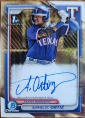 Abimelec Ortiz [Refractor] #CPA-AO Baseball Cards 2024 Bowman Chrome Prospect Autograph Prices
