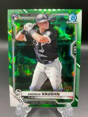 Andrew Vaughn [Green] #5 Baseball Cards 2021 Bowman Chrome Sapphire Prices