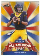 Davis Webb [Gold] #AA-08 Football Cards 2017 Leaf Draft All American Prices