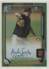 Andrew Suarez [Green Refractor] Baseball Cards 2015 Bowman Chrome Draft Pick Autograph Prices