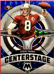 Steve Young [Blue] Football Cards 2022 Panini Mosaic Center Stage Prices