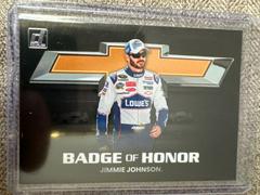 Jimmie Johnson #BH-JJ Racing Cards 2023 Panini Donruss NASCAR Badge of Honor Prices