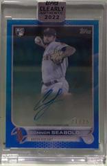 Connor Seabold [Blue] Baseball Cards 2022 Topps Clearly Authentic Autographs Prices