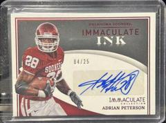 Adrian Peterson [Ruby] #IN-APE Football Cards 2022 Panini Immaculate Collegiate Ink Autographs Prices