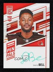 David Bell [Green Ink] #PP-DB Football Cards 2022 Panini Donruss Elite Pen Pals Autographs Prices