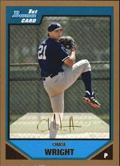 Chase Wright [Gold] #BP36 Baseball Cards 2007 Bowman Prospects Prices