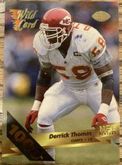 Derrick Thomas [1000 Stripe] Football Cards 1993 Wild Card Prices