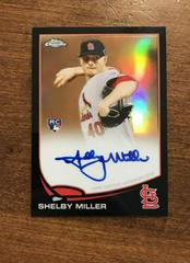 Shelby Miller [Black Refractor] #80 Baseball Cards 2013 Topps Chrome Rookie Autograph Prices