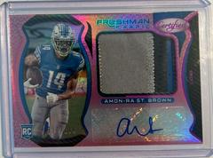 Amon Ra St. Brown [Pink] Football Cards 2021 Panini Certified New Generation Jerseys Mirror Prices