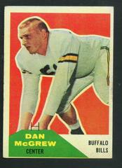 Dan McGrew #3 Football Cards 1960 Fleer Prices