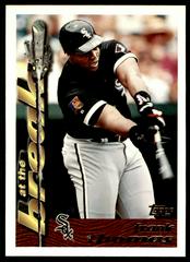 Frank Thomas [Power Booster] #1 Baseball Cards 1995 Topps Traded Prices