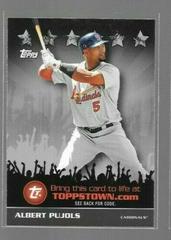 Albert Pujols #TTT13 Baseball Cards 2009 Topps Toppstown Prices