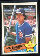 Ryne Sandberg #713 Baseball Cards 1985 Topps Tiffany Prices