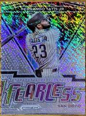 Fernando Tatis Jr. [Purple Shimmer] #FR-15 Baseball Cards 2021 Panini Prizm Fearless Prices