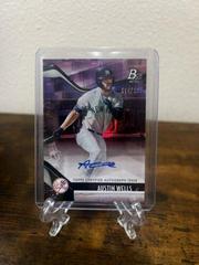 Austin Wells [Pink Autograph] Baseball Cards 2021 Bowman Platinum Top Prospects Prices