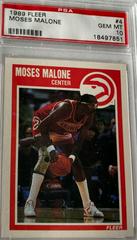 Moses Malone #4 Basketball Cards 1989 Fleer Prices