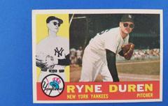 Ryne Duren Baseball Cards 1960 Topps Prices
