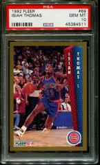 Isiah Thomas #69 Basketball Cards 1992 Fleer Prices