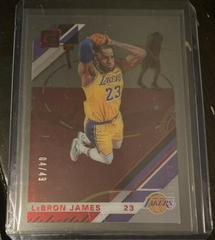 LeBron James [Red] Basketball Cards 2019 Panini Clearly Donruss Prices