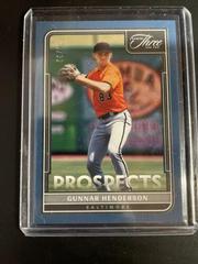 Gunnar Henderson [Two Strikes] Baseball Cards 2022 Panini Three and Two Prospects Prices