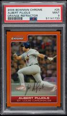 Albert Pujols [Orange Refractor] #25 Baseball Cards 2006 Bowman Chrome Prices