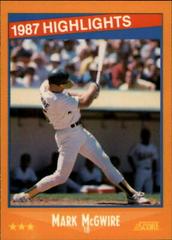 Mark McGwire #659 Baseball Cards 1988 Score Glossy Prices