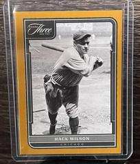 Hack Wilson [Gold] #10 Baseball Cards 2022 Panini Three and Two Prices