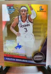 Aaliyah Edwards [Gold] #BCPA-AE Basketball Cards 2023 Bowman Chrome University Prospects Autographs Prices