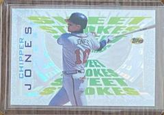 chipper jones Baseball Cards 1997 Topps Sweet Strokes Prices