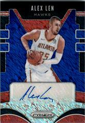 Alex Len [Blue Shimmer] #ALN Basketball Cards 2019 Panini Prizm Signatures Prices