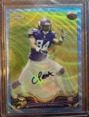 Cordarrelle Patterson [Catching Blue Wave Refractor Autograph] Football Cards 2013 Topps Chrome Prices