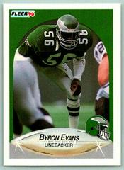 Byron Evans Football Cards 1990 Fleer Prices