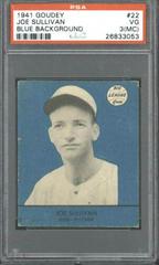 Joe Sullivan #22 Baseball Cards 1941 Goudey Prices