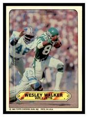 Wesley Walker Football Cards 1983 Topps Stickers Insert Prices