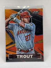 Mike Trout [Orange] #1 Baseball Cards 2021 Topps Fire Prices