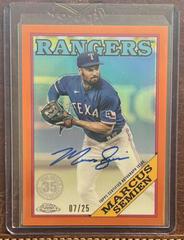 Marcus Semien [Orange] #88BA-MS Baseball Cards 2023 Topps Chrome 1988 Autographs Prices