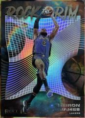 LeBron James #1 Basketball Cards 2022 Panini Recon Rock the Rim Prices