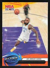 LeBron James #6 Basketball Cards 2023 Panini Hoops Attack the Rack Prices