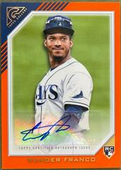 Wander Franco [Orange] #RA-WF Baseball Cards 2022 Topps Gallery Rookie Autographs Prices
