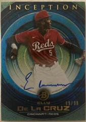 Elly De LA Cruz [Blue] #PA-ED Baseball Cards 2022 Bowman Inception Prospect Autographs Prices